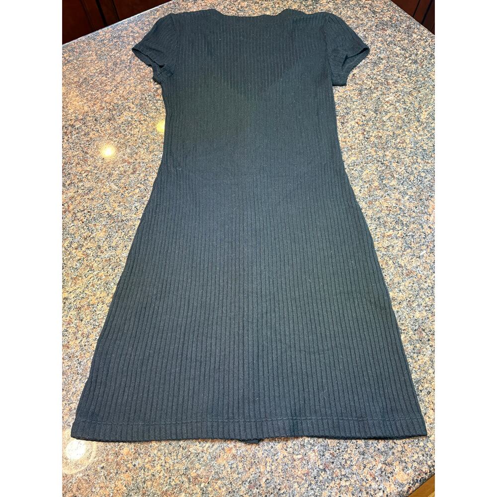 Reformation Black Ryder Ribbed Mini Dress Size S - Picture 5 of 16